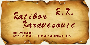 Ratibor Karavesović vizit kartica